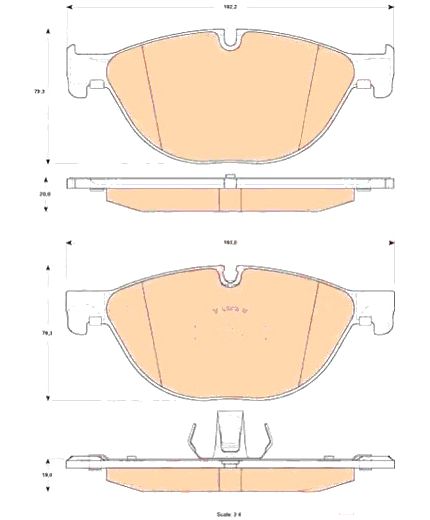 TRW Колодки дисковые передние Фото 2