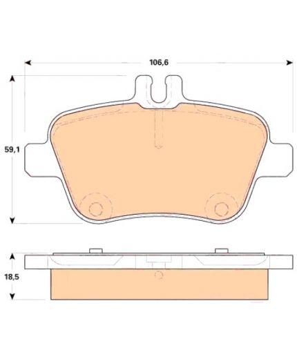 TRW Колодки дисковые задние Фото 2
