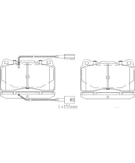 Patron Колодки дисковые передние