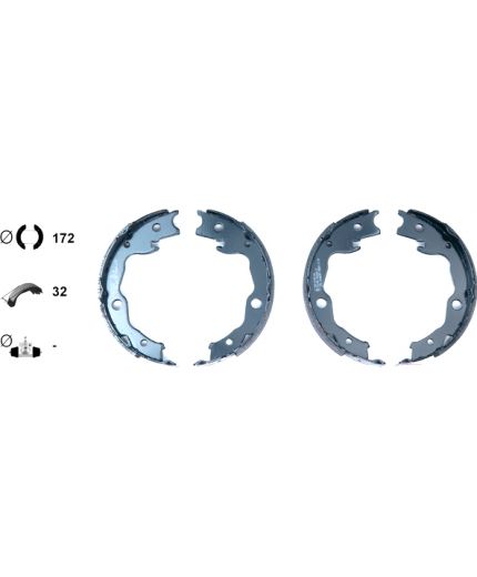 Textar Колодки барабанные задние Фото 3