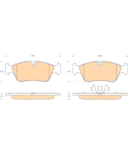 TRW Колодки дисковые передние Фото 2