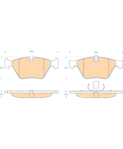 TRW Колодки дисковые передние Фото 2