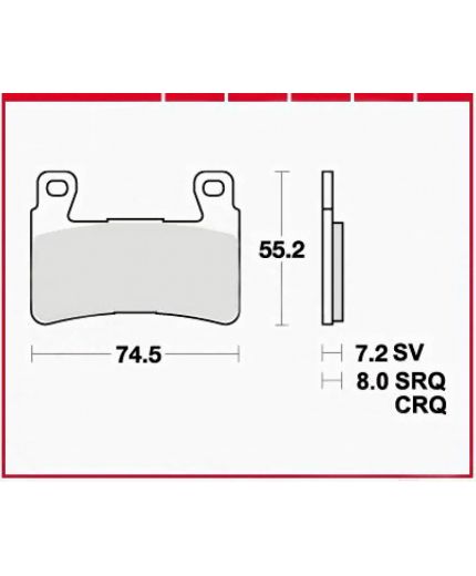 TRW Колодки дисковые передние Фото 2