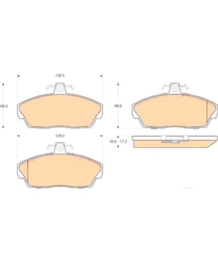 TRW Колодки дисковые Фото 3