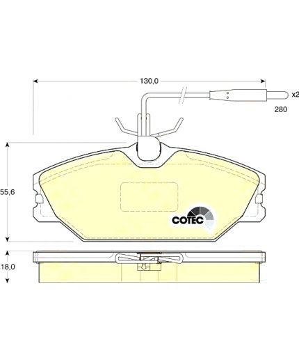 TRW Колодки дисковые передние
