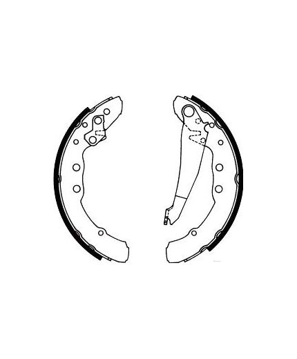 TRW Колодки барабанные задние