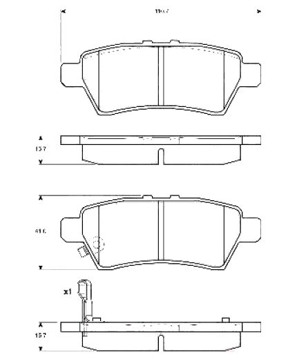 TRW Колодки дисковые задние Фото 3