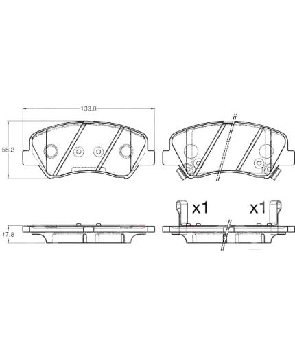 TRW Колодки дисковые передние Фото 2