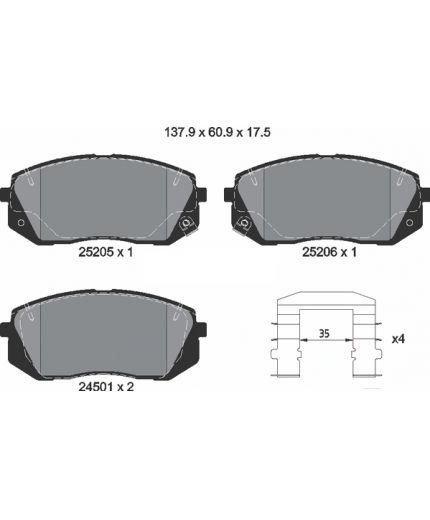 Textar Колодки дисковые передние Фото 2