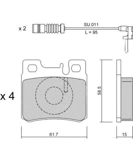 Trusting Колодки дисковые