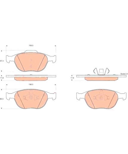 TRW Колодки дисковые Фото 3