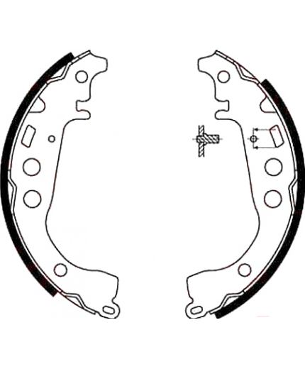 TRW Колодки барабанные задние
