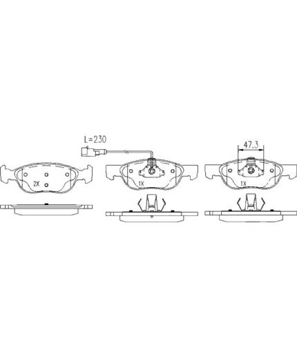 Patron Колодки дисковые передние