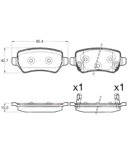 TRW Колодки дисковые задние Фото 2