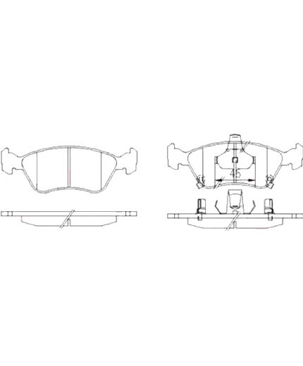 Patron Колодки дисковые передние