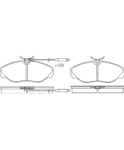 Patron Колодки дисковые передние