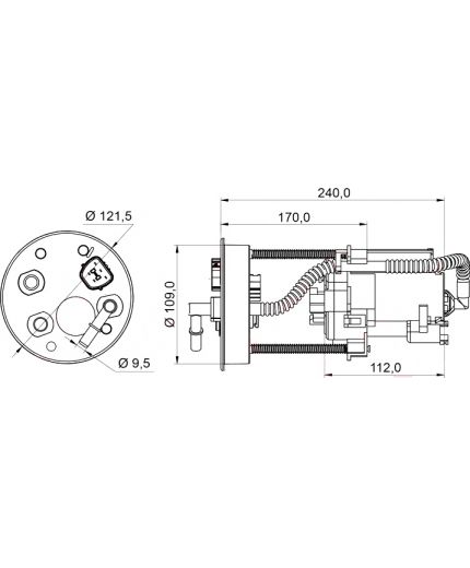 Lynxauto Фильтр топливный погружной Фото 2