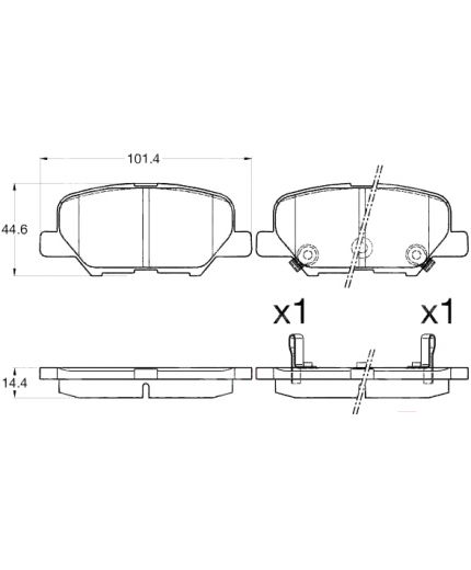 TRW Колодки дисковые задние Фото 3