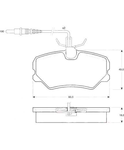TRW Колодки дисковые передние Фото 2