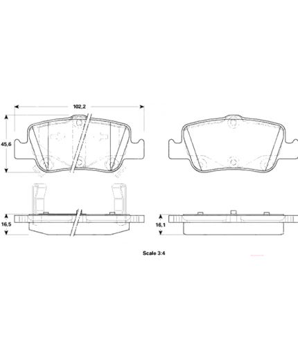 TRW Колодки дисковые задние Фото 3