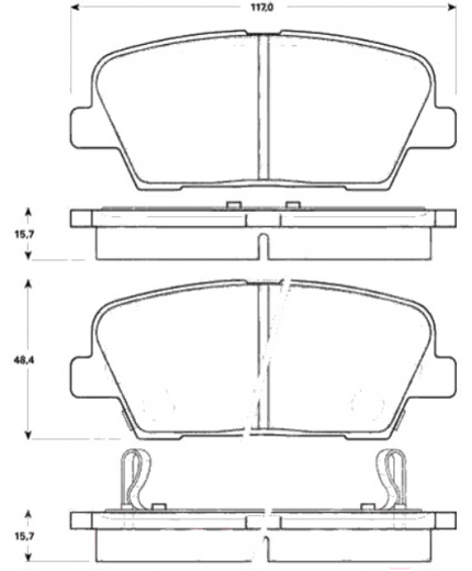TRW Колодки дисковые задние Фото 3