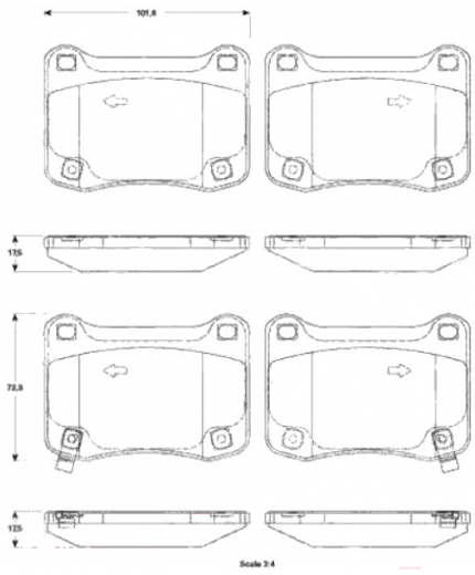 TRW Колодки дисковые задние Фото 2
