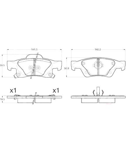 TRW Колодки дисковые задние Фото 2