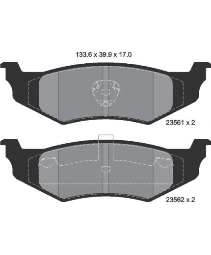 Textar Колодки дисковые