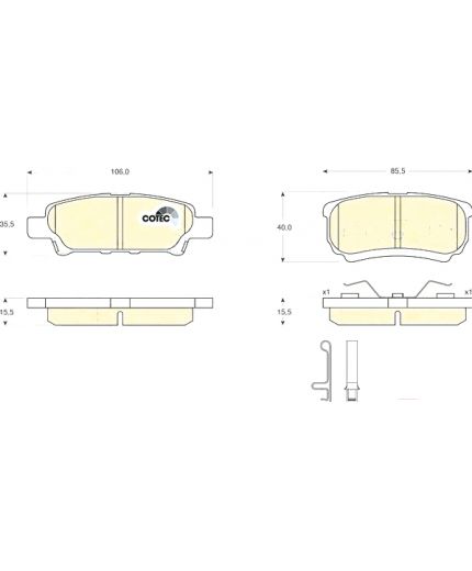TRW Колодки дисковые задние Фото 4