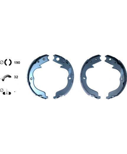 Textar Колодки барабанные задние