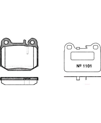 Stellox Колодки дисковые задние
