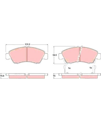 TRW Колодки дисковые передние Фото 3