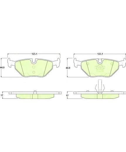 TRW Колодки дисковые задние Фото 3