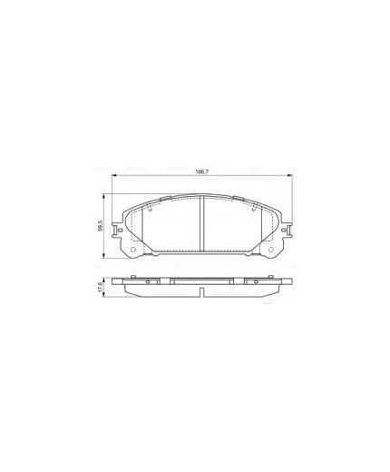 BOSCH Колодки дисковые передние