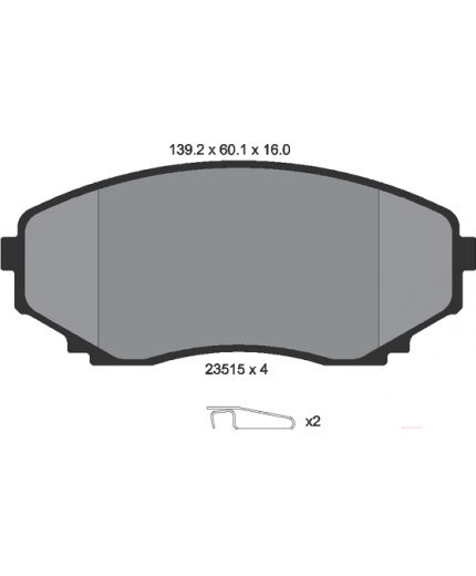 Textar Колодки дисковые передние