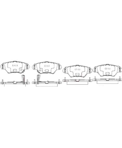 Patron Колодки дисковые задние