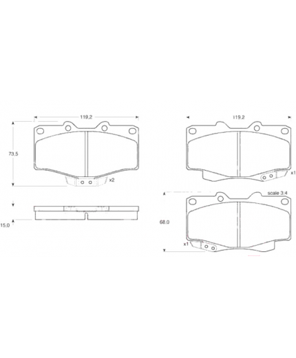 TRW Колодки дисковые Фото 3