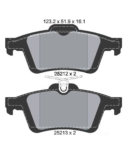 Textar Колодки дисковые задние Фото 2