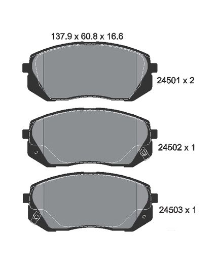 Textar Колодки дисковые передние