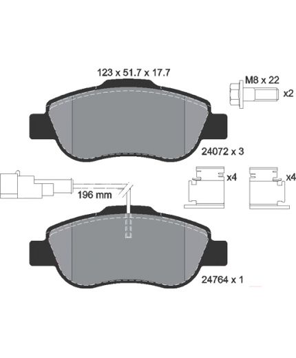 Textar Колодки дисковые