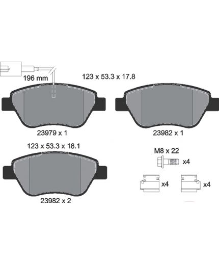 Textar Колодки дисковые передние