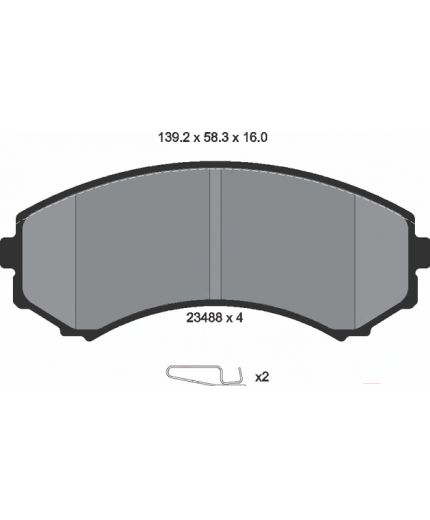 Textar Колодки дисковые передние Фото 2