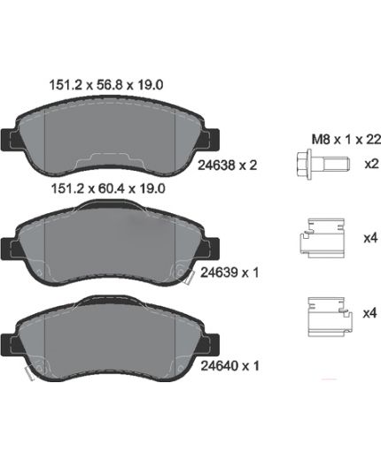 Textar Колодки дисковые передние Фото 2