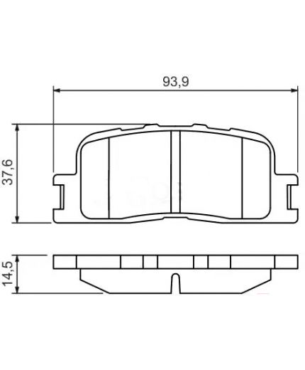 BOSCH Колодки дисковые задние
