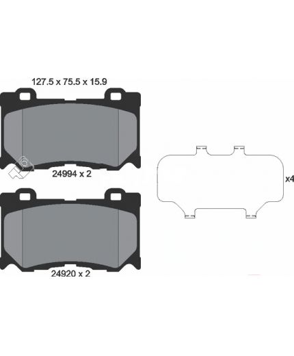 Textar Колодки дисковые