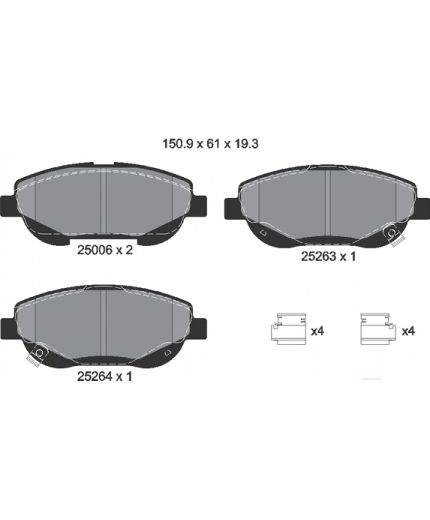 Textar Колодки дисковые