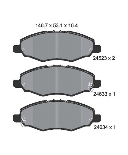 Textar Колодки дисковые передние
