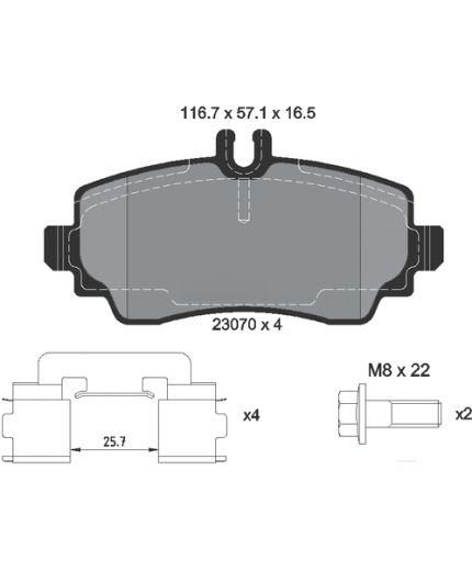 Textar Колодки дисковые передние