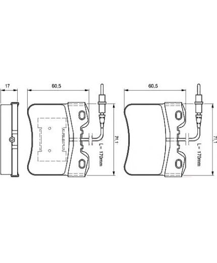 BOSCH Колодки дисковые передние