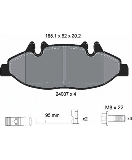 Textar Колодки дисковые передние